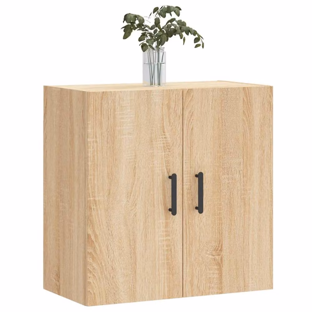 Berkfield Home Sonoma Oak Wall Cabinet in Brown, W: 60 cm, D: 31 cm, H: 60 cm – 2