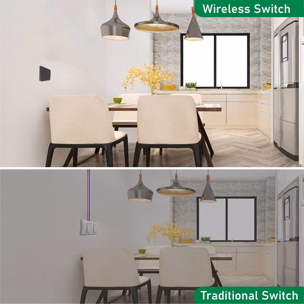 ENER-J Wireless Kinetic 1 Gang Switch in Black – 3