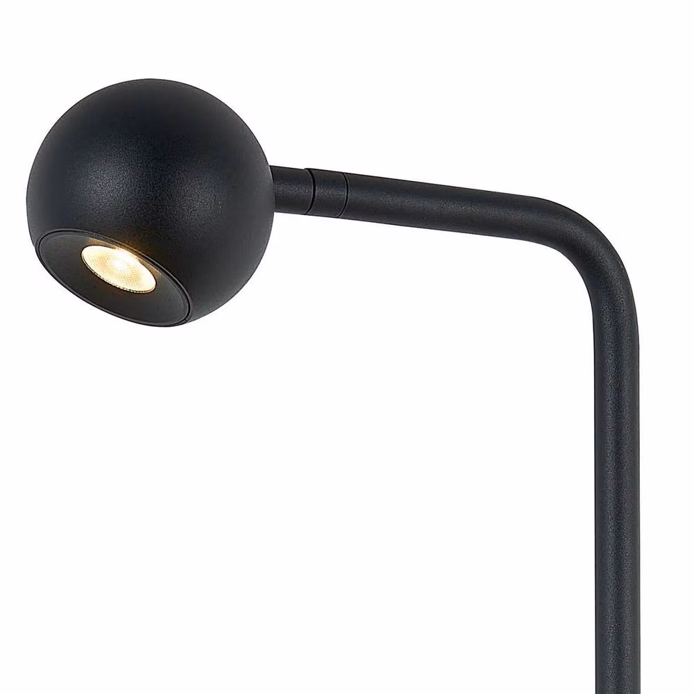 Netlighting Eyes LED Wall Lamp with Rocker Switch, Sand Black, 6W, 3000K, 390lm – 3