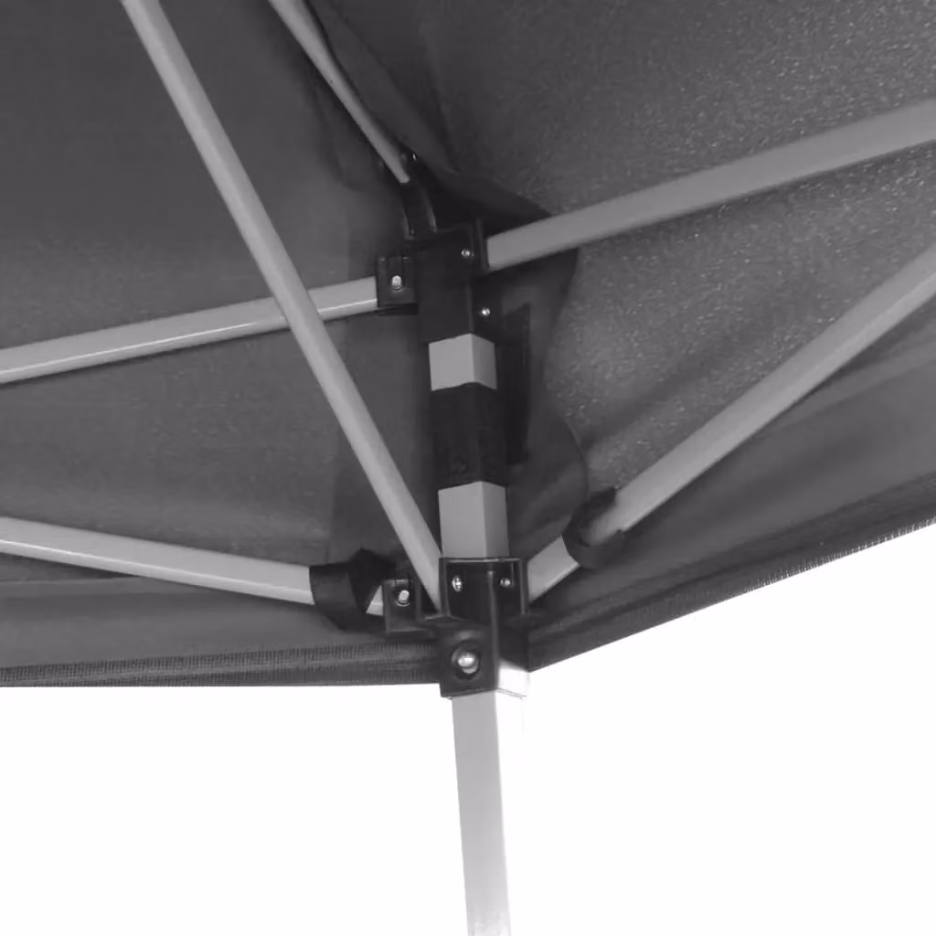 Berkfield Home Hexagonal Pop-Up Marquee with 6 Sidewalls, Grey, W: 3.6 m, D: 3.1 m – 3