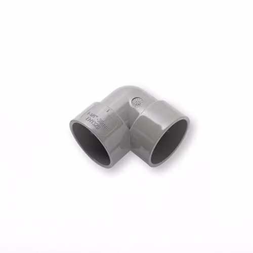Primaplumb 32mm 90 Degree Plastic Knuckle Bend, Grey