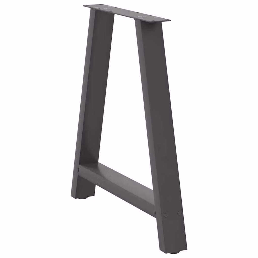 Berkfield Home A-Shaped Steel Coffee Table Legs, 2 Pieces, Anthracite and Black, W: 80 cm, H: 72.5 cm – 3