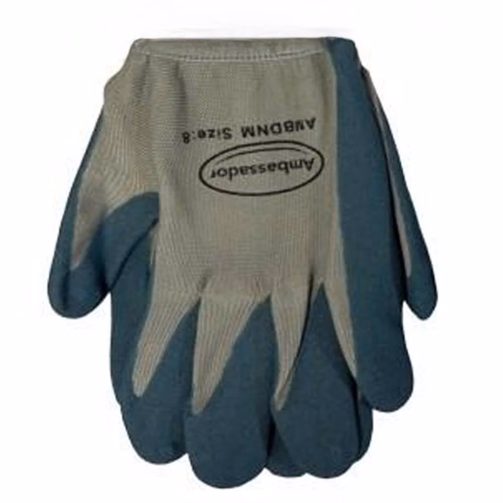 Ambassador Durable Nitrile Gardening Gloves in Grey, Size: Large – 2