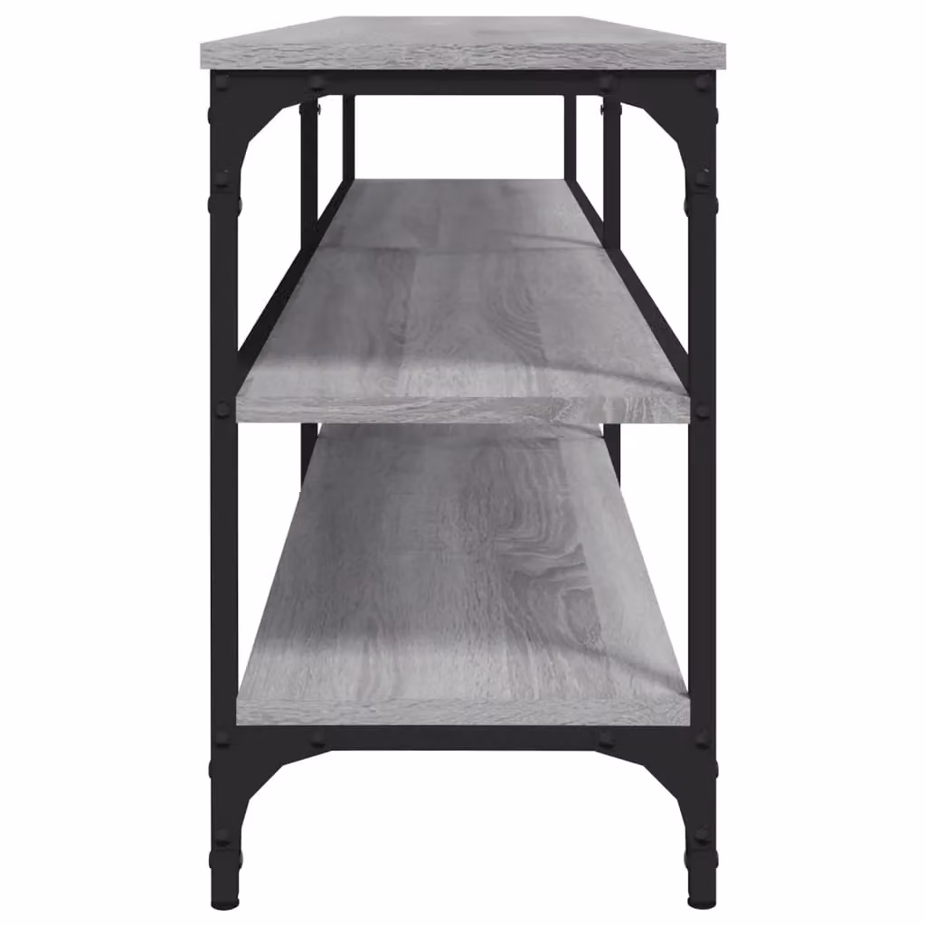 Berkfield Home Grey Sonoma TV Cabinet with Media Compartments, W/D/H: 160 x 30 x 50 cm – 4
