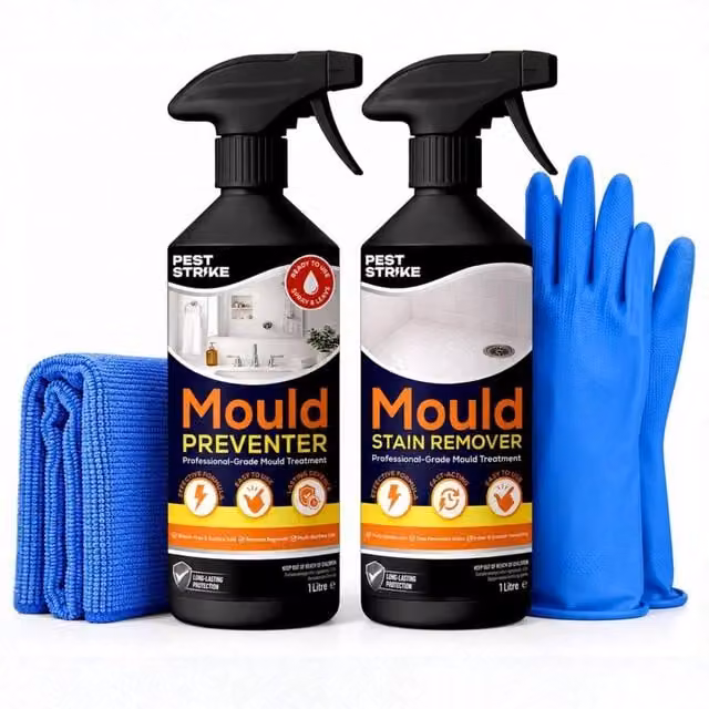 volila Mould Remover and Prevention Kit Anti Mould Spray Set for Walls and Tiles, Black, 1000ml