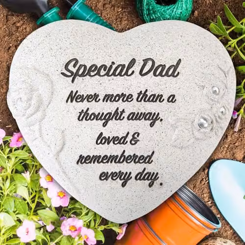 VFM e-Store Memorial Flower Pot Ornament, Grey, W: 16 cm, D: 14 cm, H: 14 cm – 5