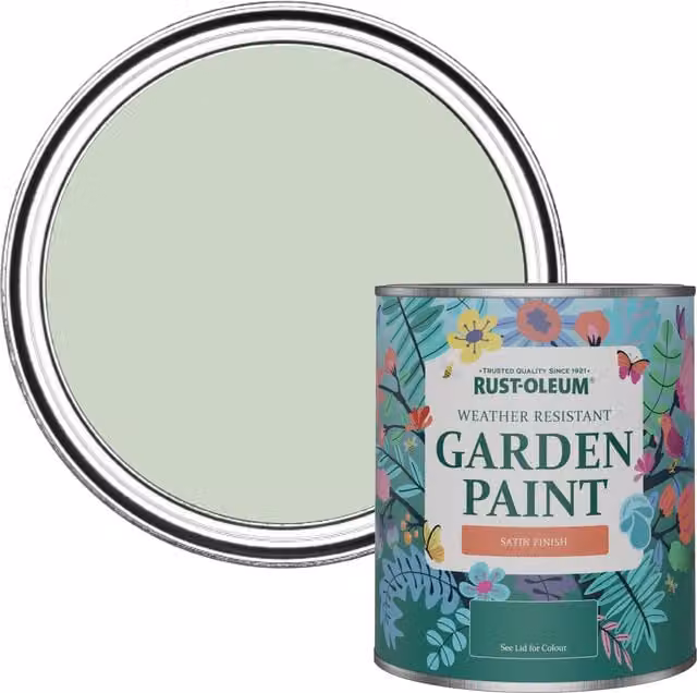 Rust-Oleum Water-Based Garden Paint in Satin Finish, Green, 0.75 l