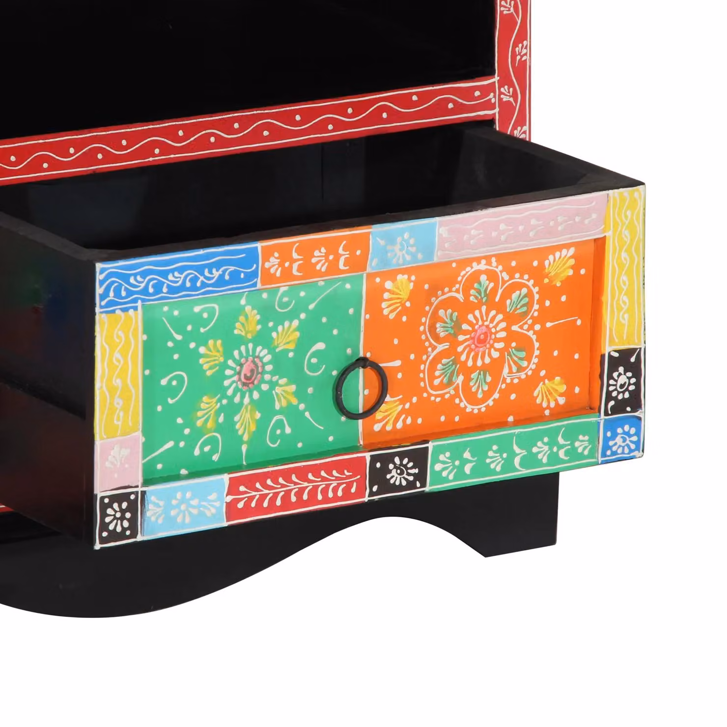 Berkfield Home Multicolour Wood Media Storage Cabinet in Black – 5