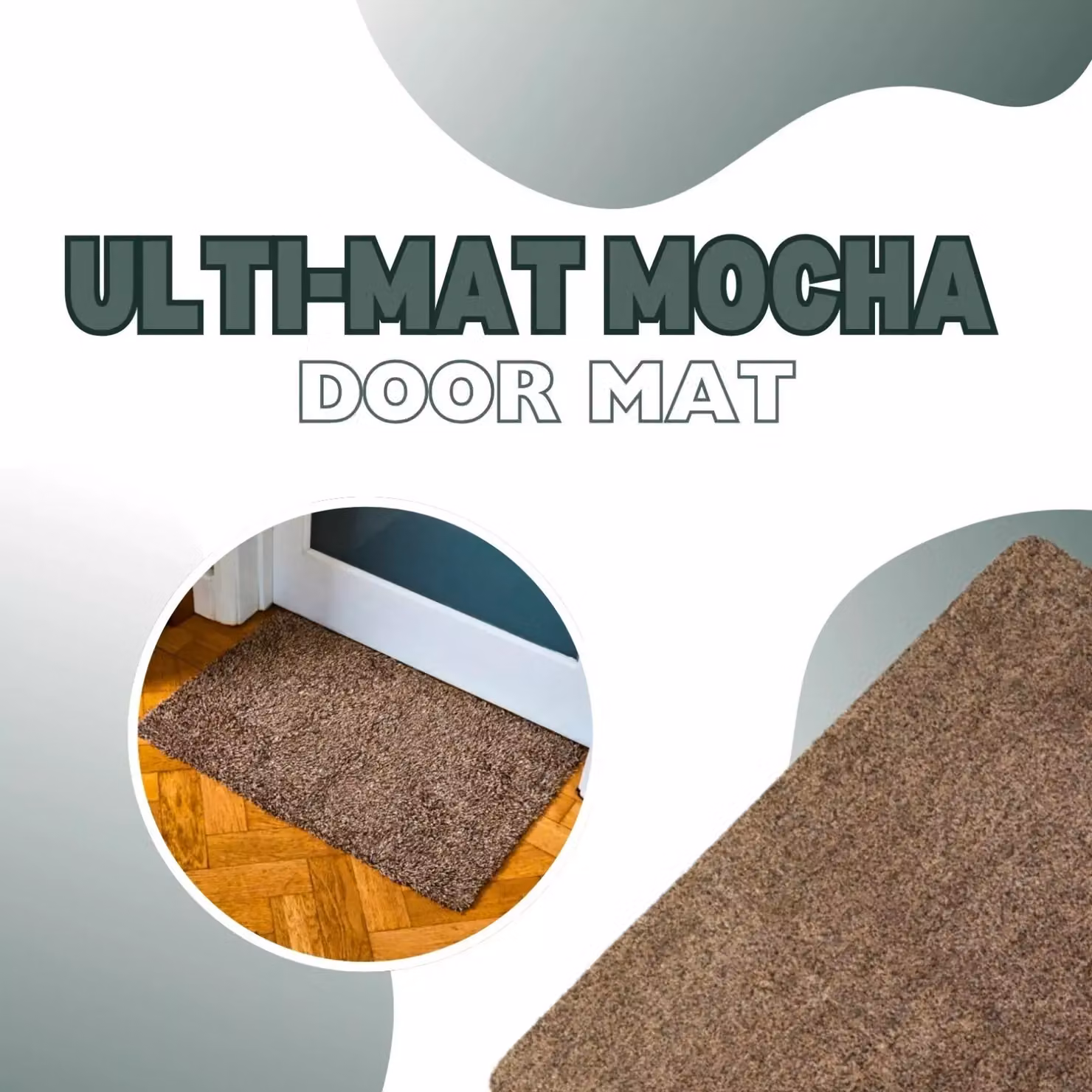 Marco Paul Non Slip Absorbent Indoor Door Mat, Brown, W: 75 cm, D: 45 cm – 5