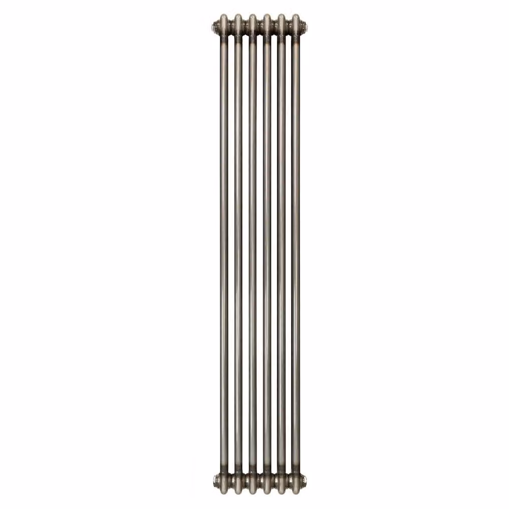 Monstershop Traditional 2 Column Steel Radiator in Silver, H 150 cm x W 29 cm x D 2.9 cm – 2