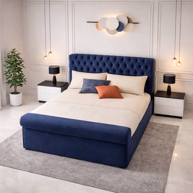 Paradise Beds Ltd Modern Upholstered Electric Adjustable Bed with Spring Mattress and Matching Headboard in Beige Velvet, W/D/H: 120 x 200 cm