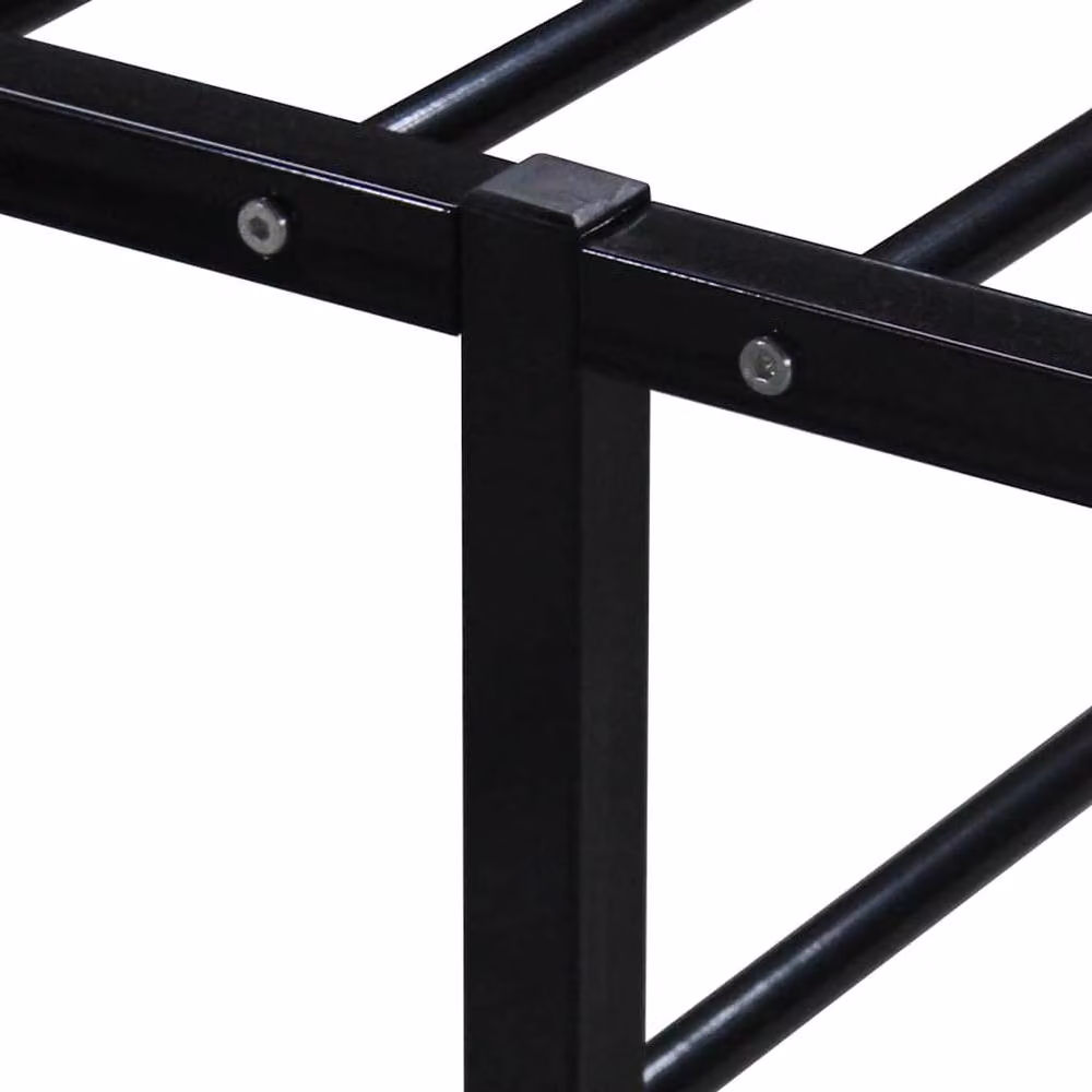Berkfield Home Modern Metal Bed Frame, Black, W: 160 cm, L: 200 cm – 3