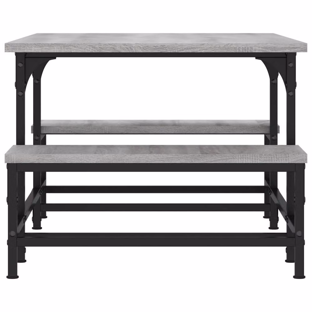 Berkfield Home Grey Sonoma Coffee Table in Engineered Wood, W: 100 cm, D: 50.5 cm, H: 40 cm – 3