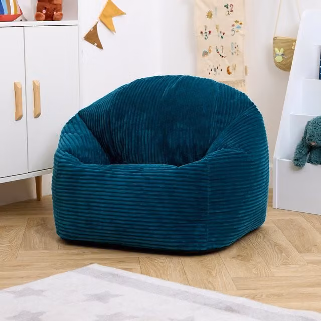 ICON Corduroy High Rest Kids Beanbag in Teal