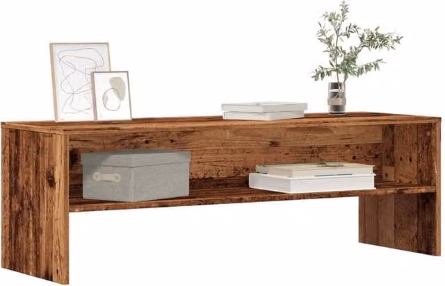 Berkfield Home Rustic Old Wood TV Cabinet in Brown, W/D/H: 120 x 40 x 40 cm – 1