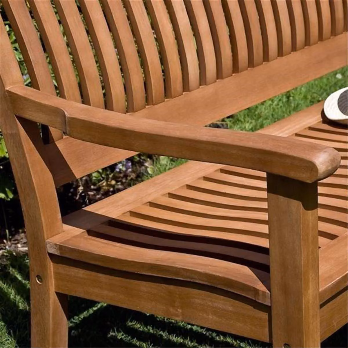 Cheshire Willington 2 Seater Deluxe Garden Bench in Brown – 2