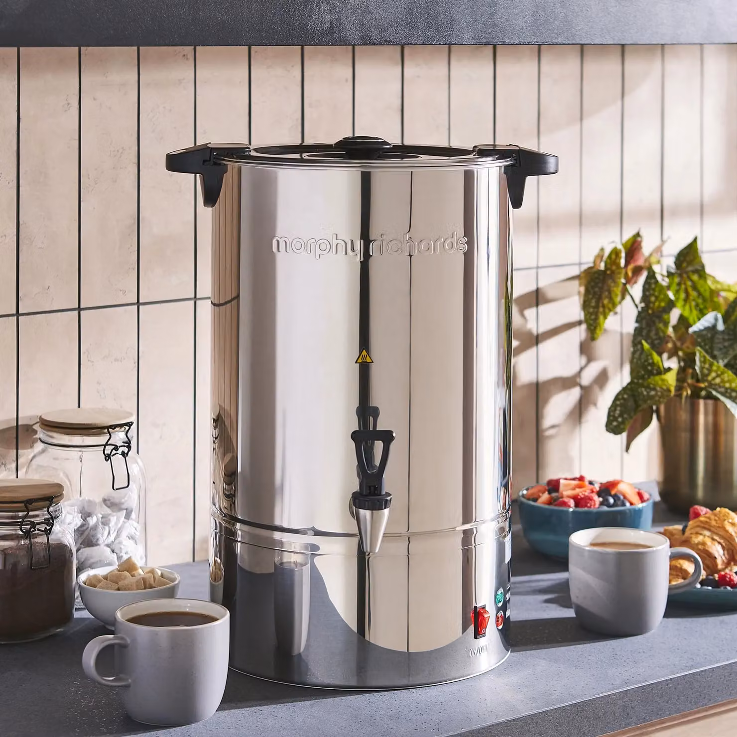 Morphy Richards 20L Silver Stainless Steel Tea Urn Samovar – 2
