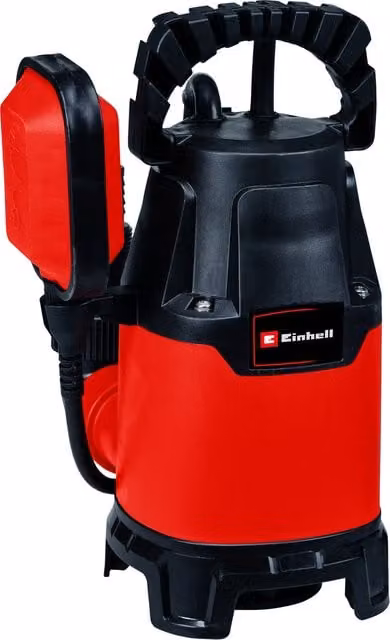 Einhell GC-DP 3325 Red Submersible Dirty Water Pump, 330W, 9500 l/h, Corded Mains Power