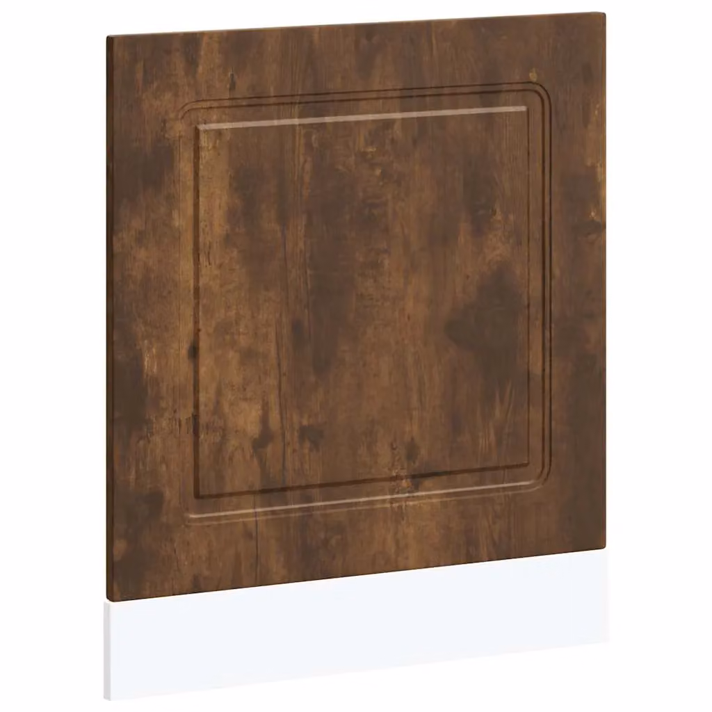 Berkfield Home Kalmar Dishwasher Panel in Smoked Oak Brown, W/D/H: 60 x 1.5 x 67 cm – 2