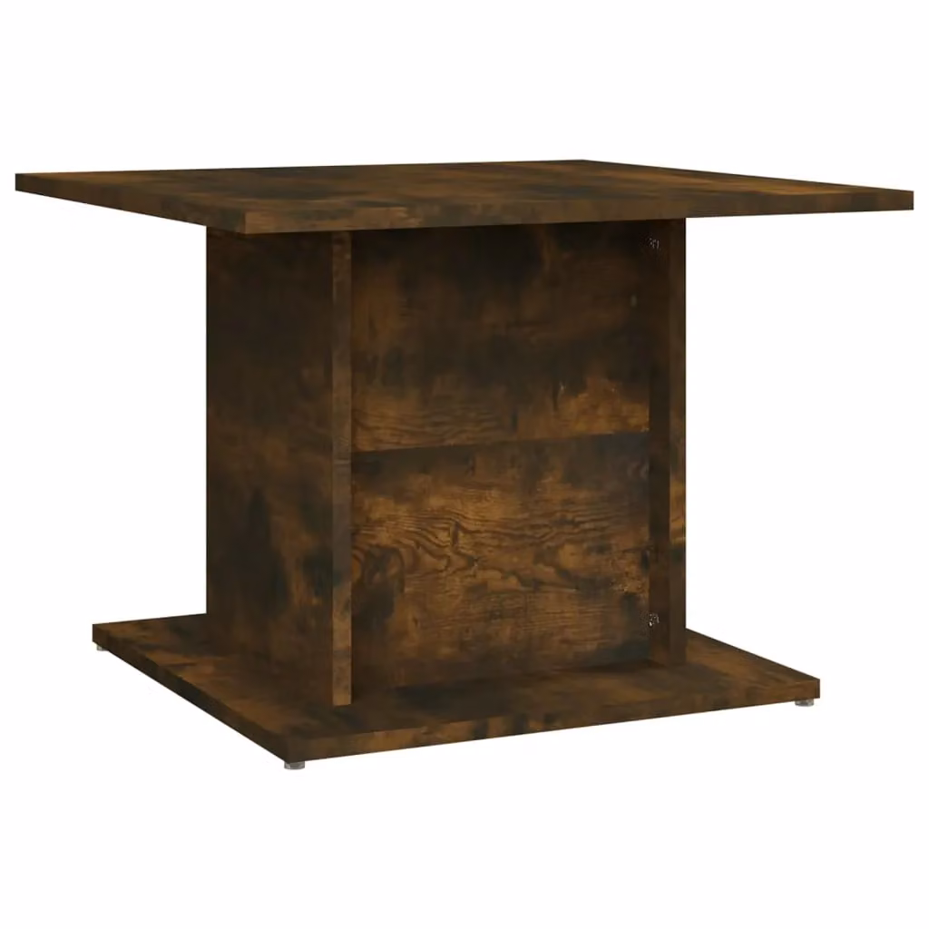 Berkfield Home Modern Square Coffee Table in Smoked Oak Brown, W/D/H: 55.5 x 55.5 x 40 cm – 2