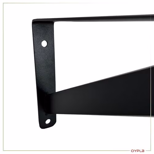 Oypla Heavy Duty All Metal Wall Mounted Garment Clothes Rail, Black, W: 121.92 cm, D: 32.3 cm, H: 32.3 cm – 4