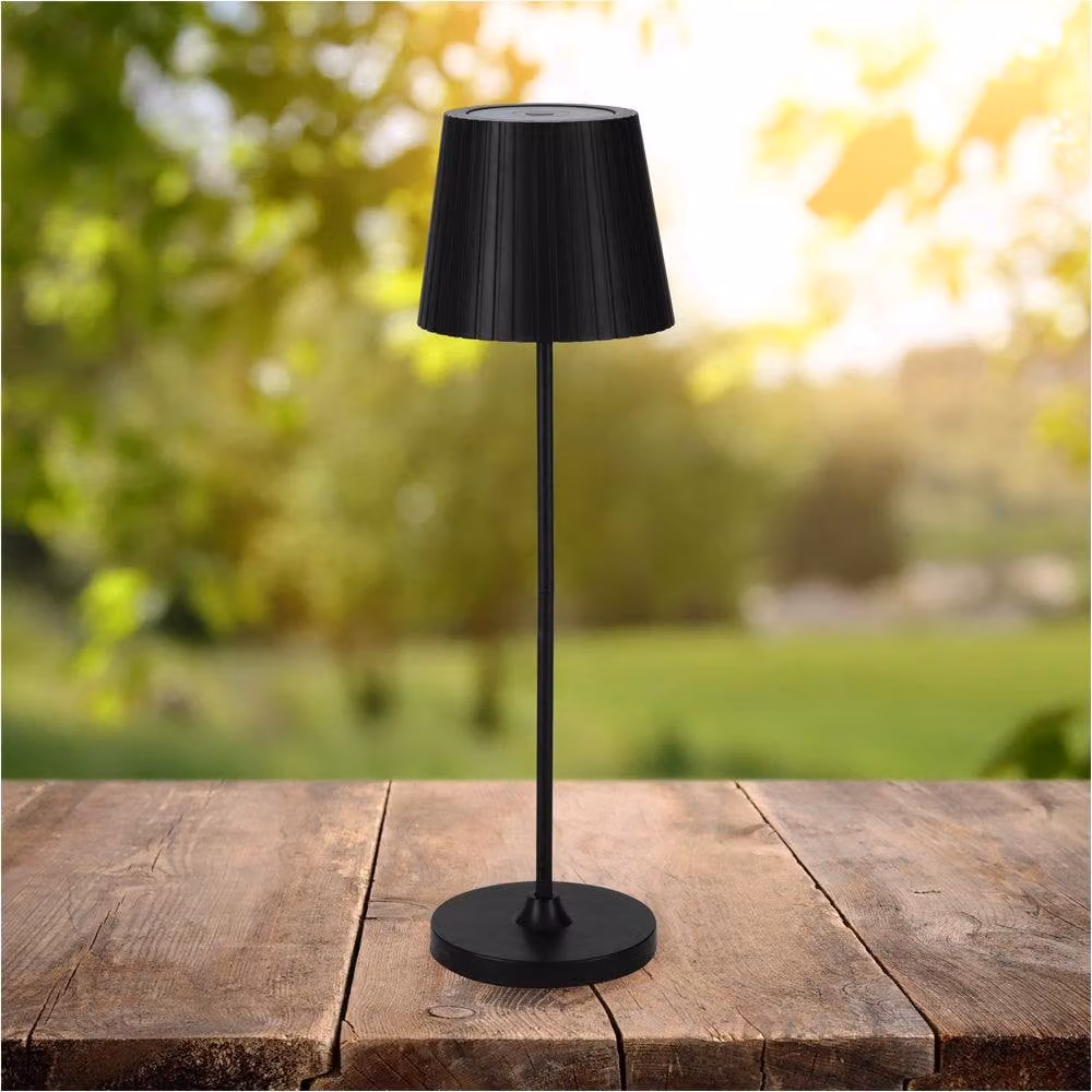 Loops 2 Pack Black Minimalist LED Table Lamps with Touch Control – 2