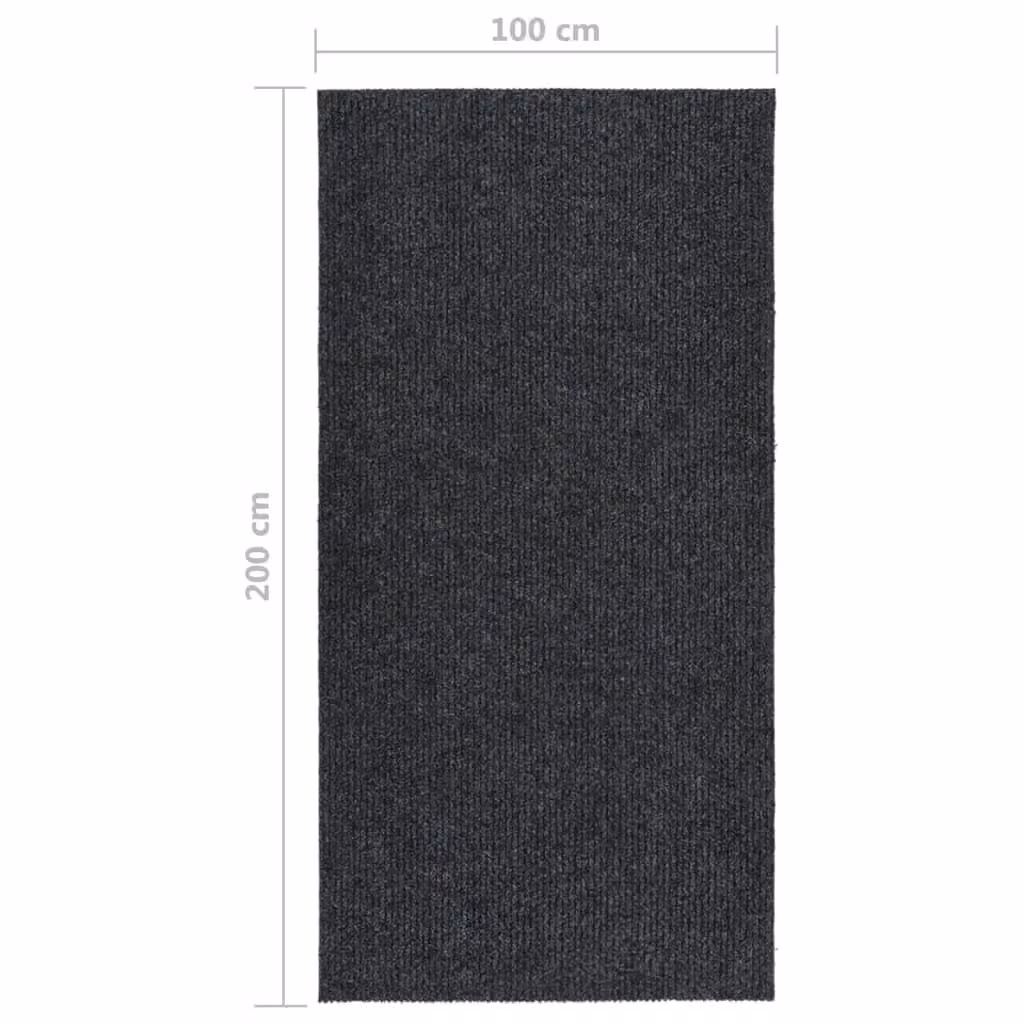 Berkfield Home Dirt Trapper Carpet Runner in Anthracite Black, W: 100 cm, L: 200 cm – 2