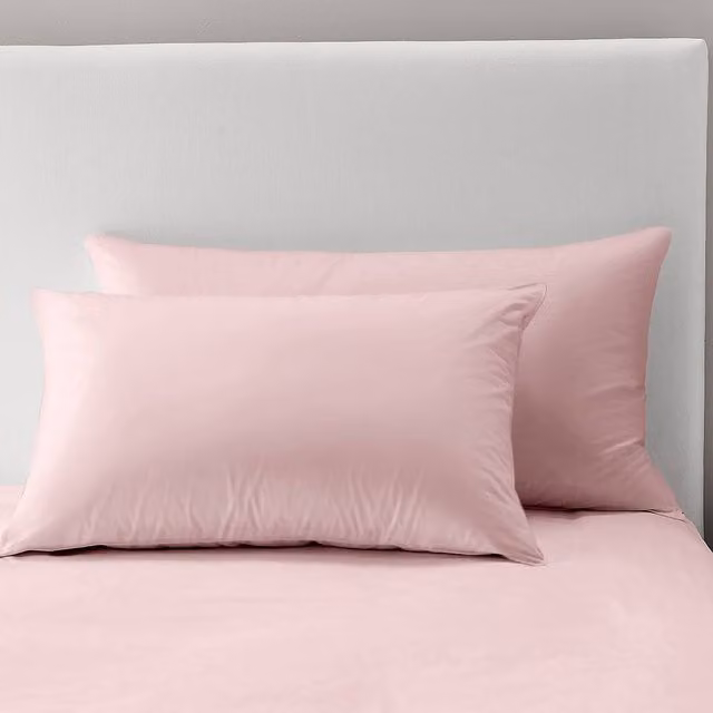 Velosso Pink Microfibre Pillowcase Pair, W: 50 cm x H: 75 cm