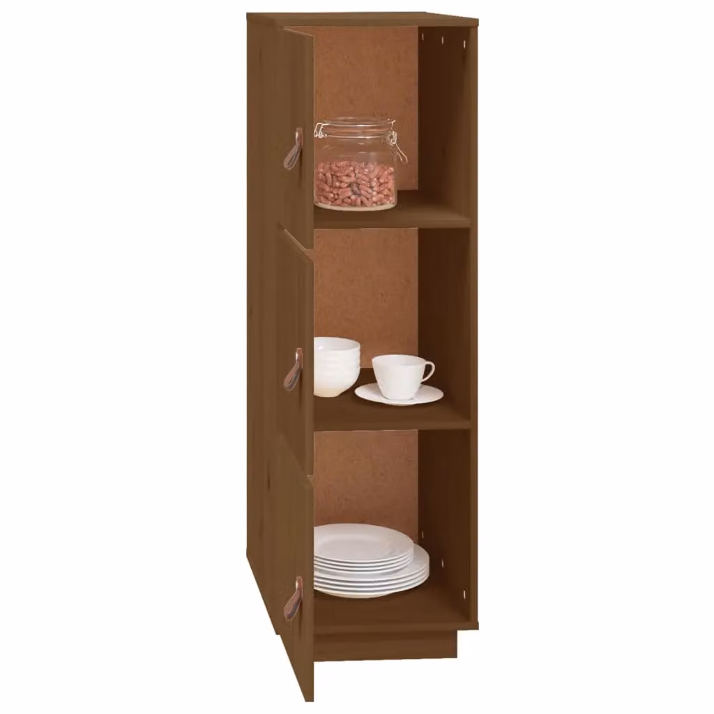 Berkfield Home Rustic Highboard in Honey Brown Solid Pine, W/D/H: 34 x 40 x 108.5 cm – 2