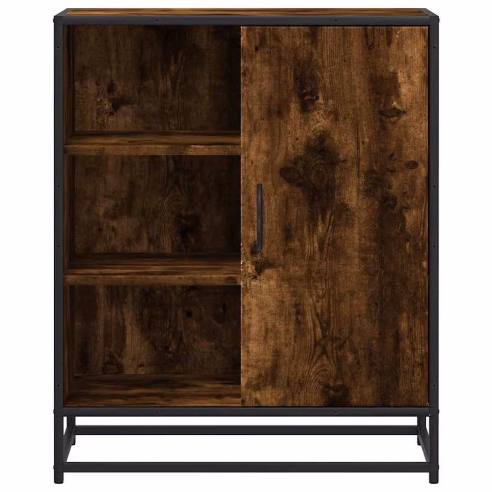 Berkfield Home Smoked Oak Sideboard in Brown, W/D/H: 62 x 35 x 76 cm – 4