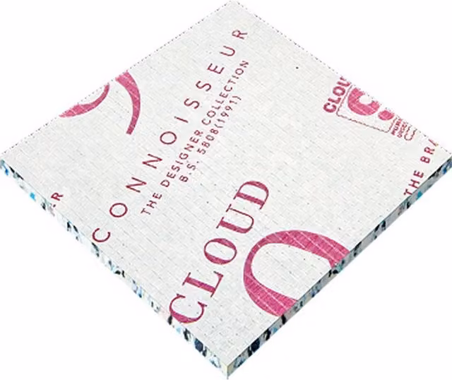Bedding Mill Cloud 9 Connoisseur Carpet Underlay, 8mm, White, 15 sqm