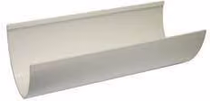 FloPlast Xtraflo Half Round PVC Gutter, White, Length: 4 m, Diameter: 170 mm
