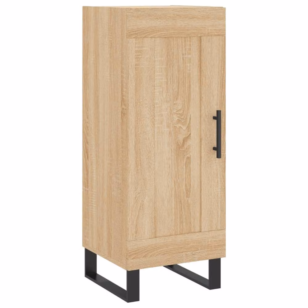 Berkfield Home Sonoma Oak Sideboard in Natural Brown, W/D/H: 34.5 x 34.5 x 90 cm – 2