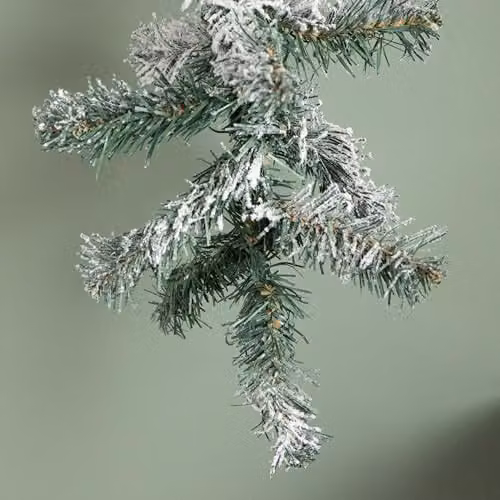 Samuel ALEXANDER Green Snow Flocked Woodcote Christmas Garland – 3