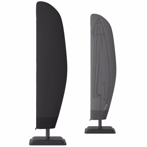 Outsunny Black PVC-Coated Polyester Cantilever Parasol Cover – 10