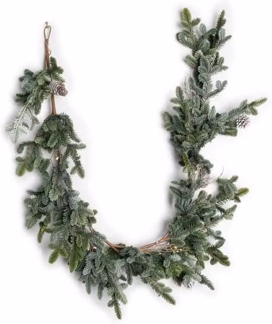 Shatchi Green Cypress Pine Garland with Realistic Pine Cones, 180 cm – 1