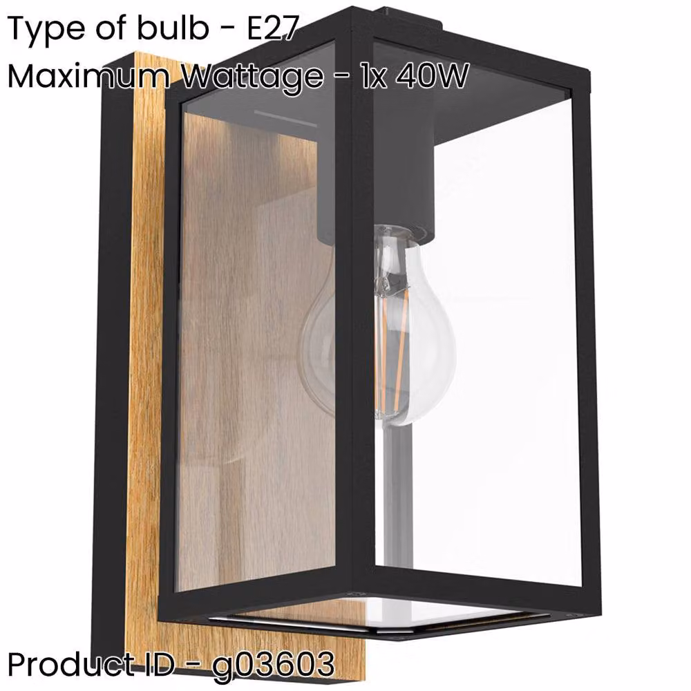 Loops Modern Black and Brown Metal Wall Light with Glass Shade – 2