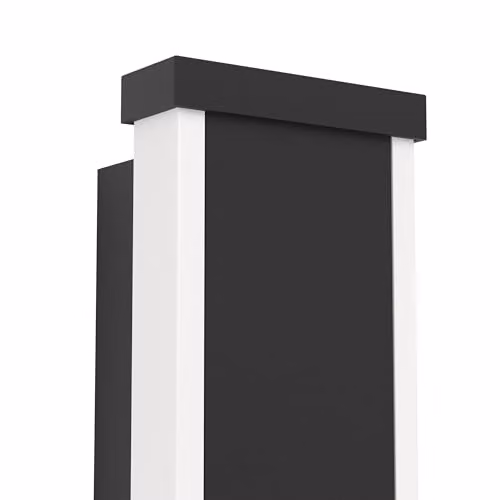 Eglo Neviano Black LED Outdoor Rectangular Wall Lamp with Up and Down Light – 3