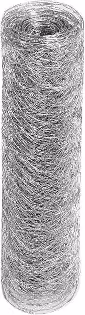 FLAVORA Silver Welded Chicken Wire Mesh Animal Fence Barrier, 25m Roll, H: 15 cm x W: 100 cm – 1