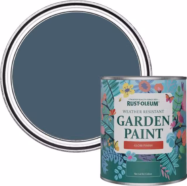 Rust-Oleum Garden Paint in Gloss Finish, Blue, 0.75 l