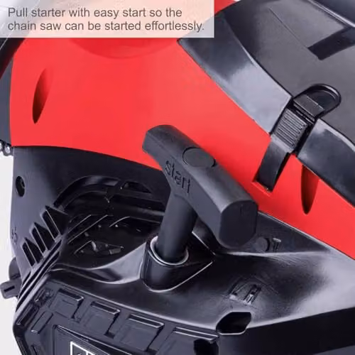 Scheppach PCS46 Petrol Chainsaw in Red with 45 cm ProCut Blade and 46cc 2-Stroke Engine – 4