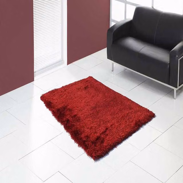The Rug Shop UK Red Plain Rectangular Area Rug, W/D/H: 180 x 270 cm