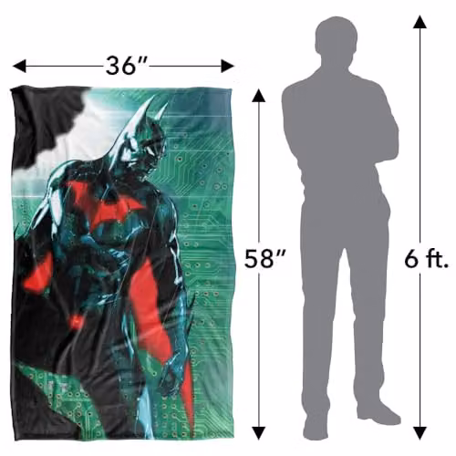 Warner Bros. Batman Beyond Super Soft Fleece Throw Blanket, Multicolour, W: 91 cm, D: 147 cm – 4