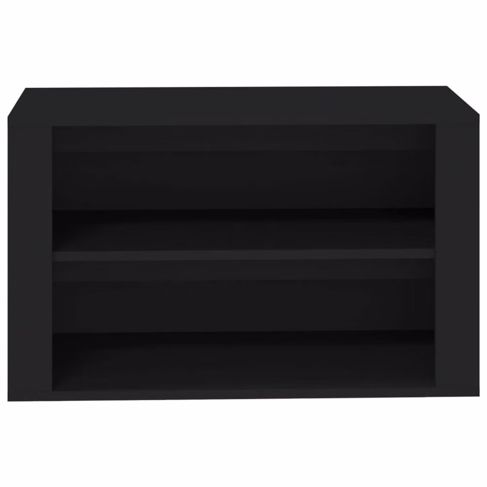 Berkfield Home Black MDF Shoe Rack, W/D/H: 75 x 35 x 45 cm – 4