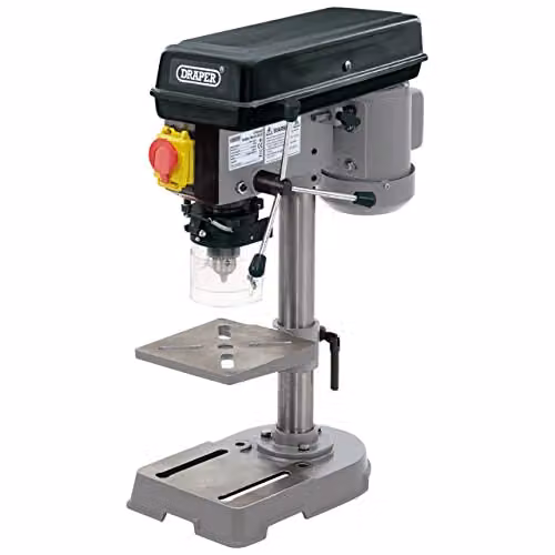 Draper 38255 5 Speed Hobby Benchtop Drill, 350W, Silver and Grey