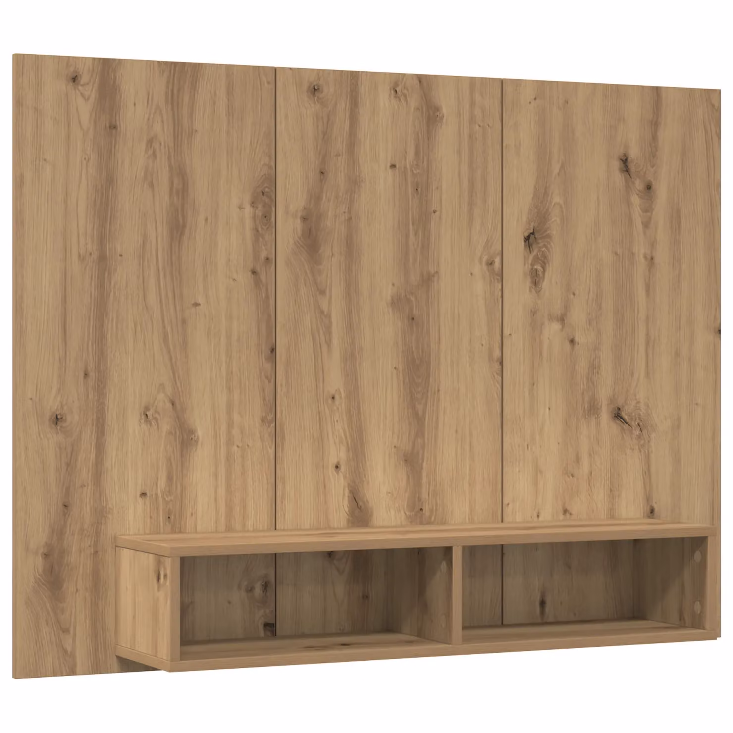 Berkfield Home Wall Mounted Rustic Artisan Oak TV Cabinet in Brown – 2