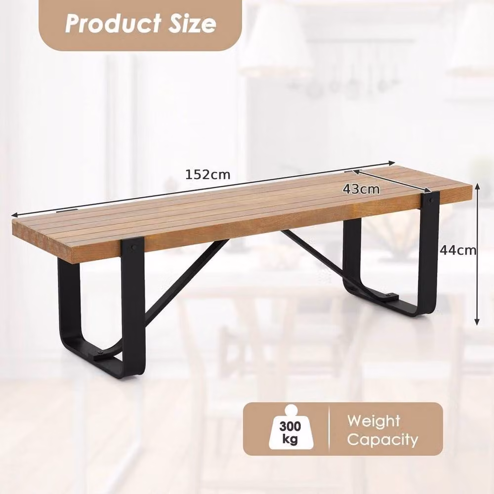KORVIXA Rustic Brown Farmhouse Entryway Bench and Shoe Rack – 2