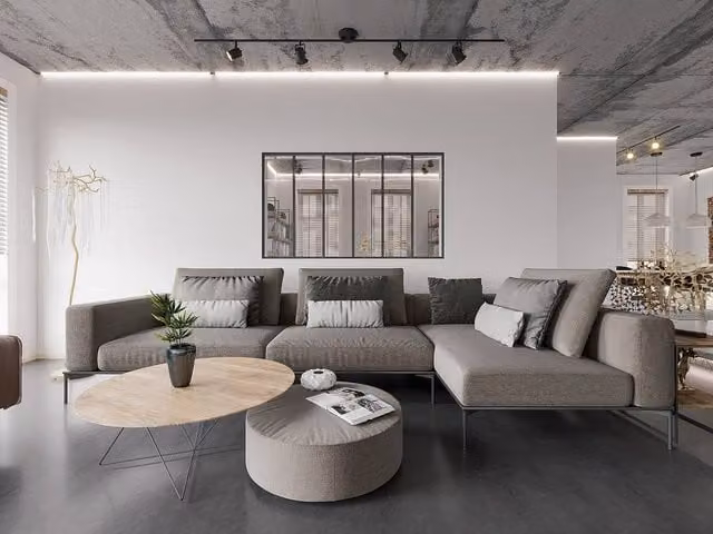 Vente-unique Bayview Powder-Coated Aluminium and Glass Partition, Black, W: 180 cm, H: 105 cm