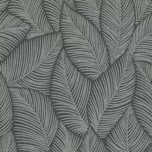 Muriva Denver Green Botanical Modern Floral Vinyl Wallpaper Roll – 1