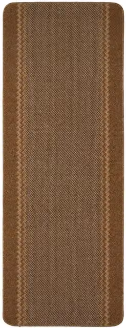 THE RUGS Machine Washable Non-Slip Rectangular Area Rug with Bordered Design in Brown, W/D/H: 180 x 67 cm – 4